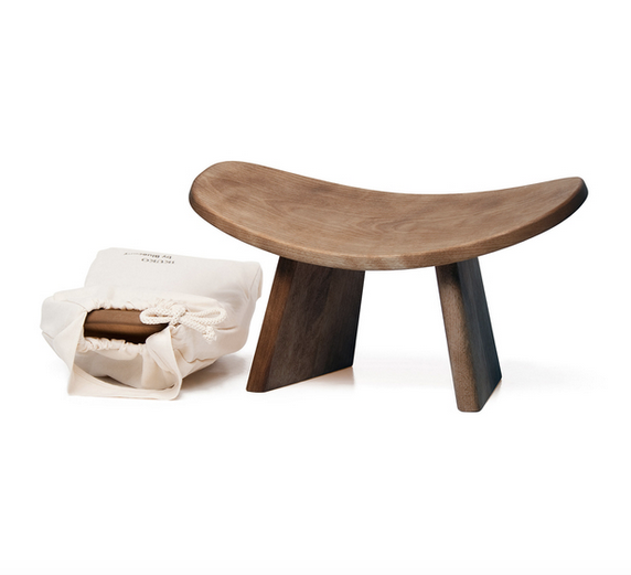 IKUKO® Original Portable Travel Yoga and Meditation Bench with Cotton Bag